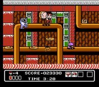 une photo d'Ã©cran de Hammerin Harry sur Nintendo Nes